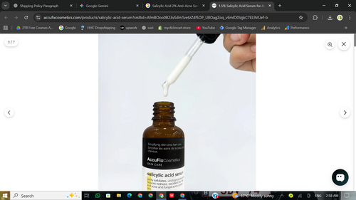 “Salicylic Acid 2% Anti-Acne Serum –