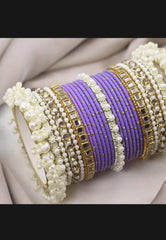 Bridal Kundan Bangles Set