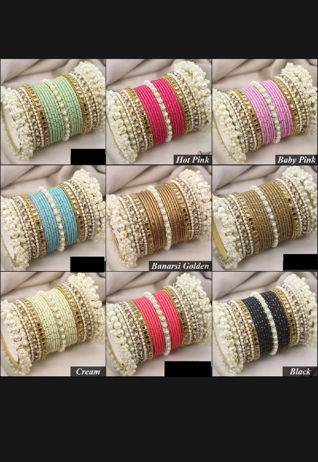Bridal Kundan Bangles Set
