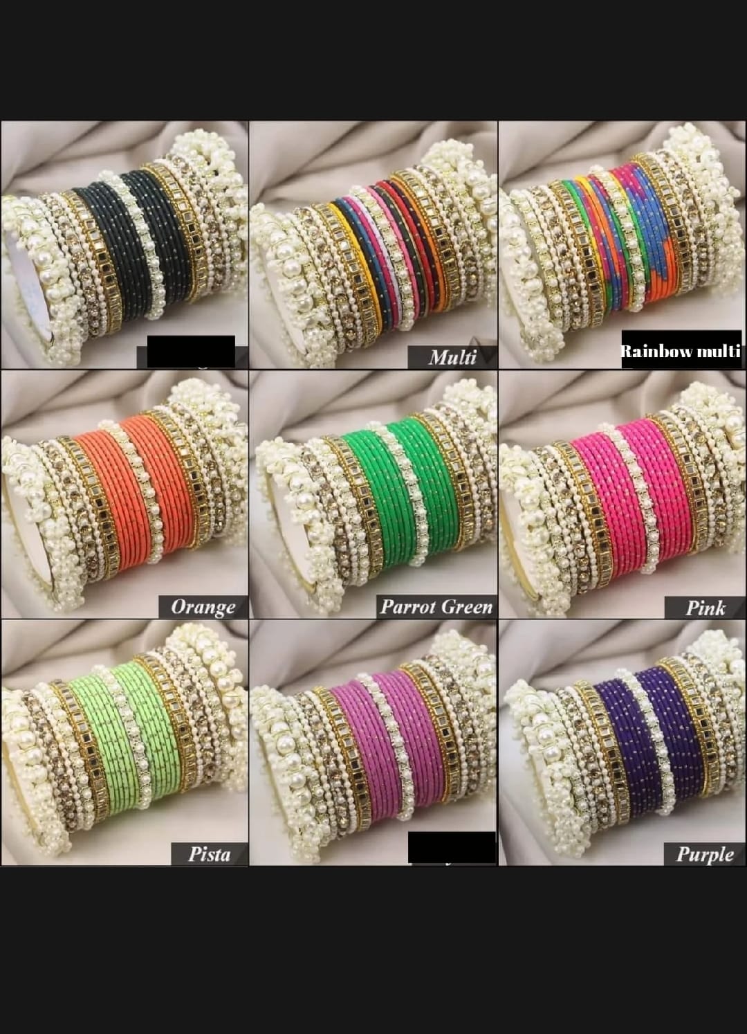 Bridal Kundan Bangles Set