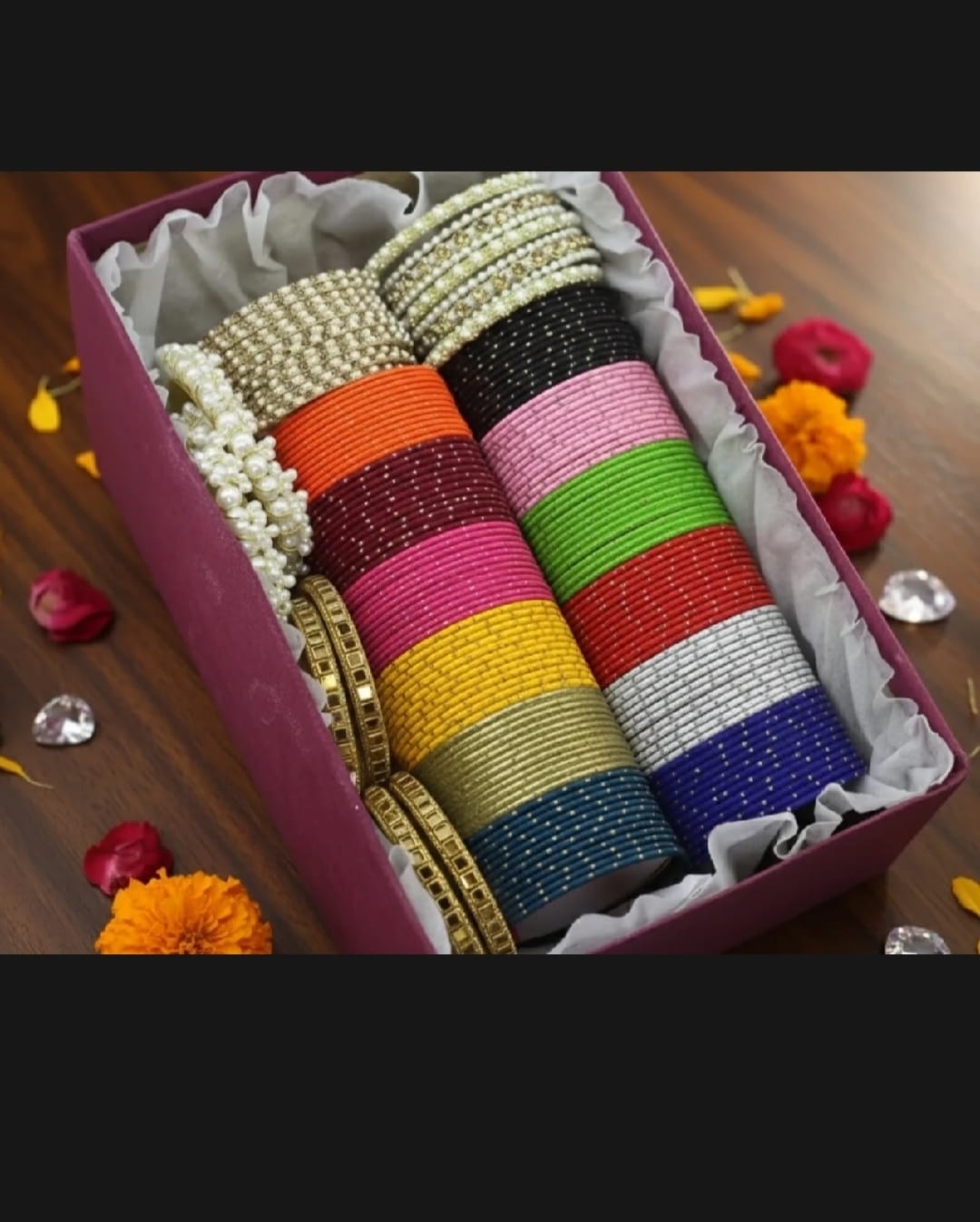 Matte Finish Fancy Bangles